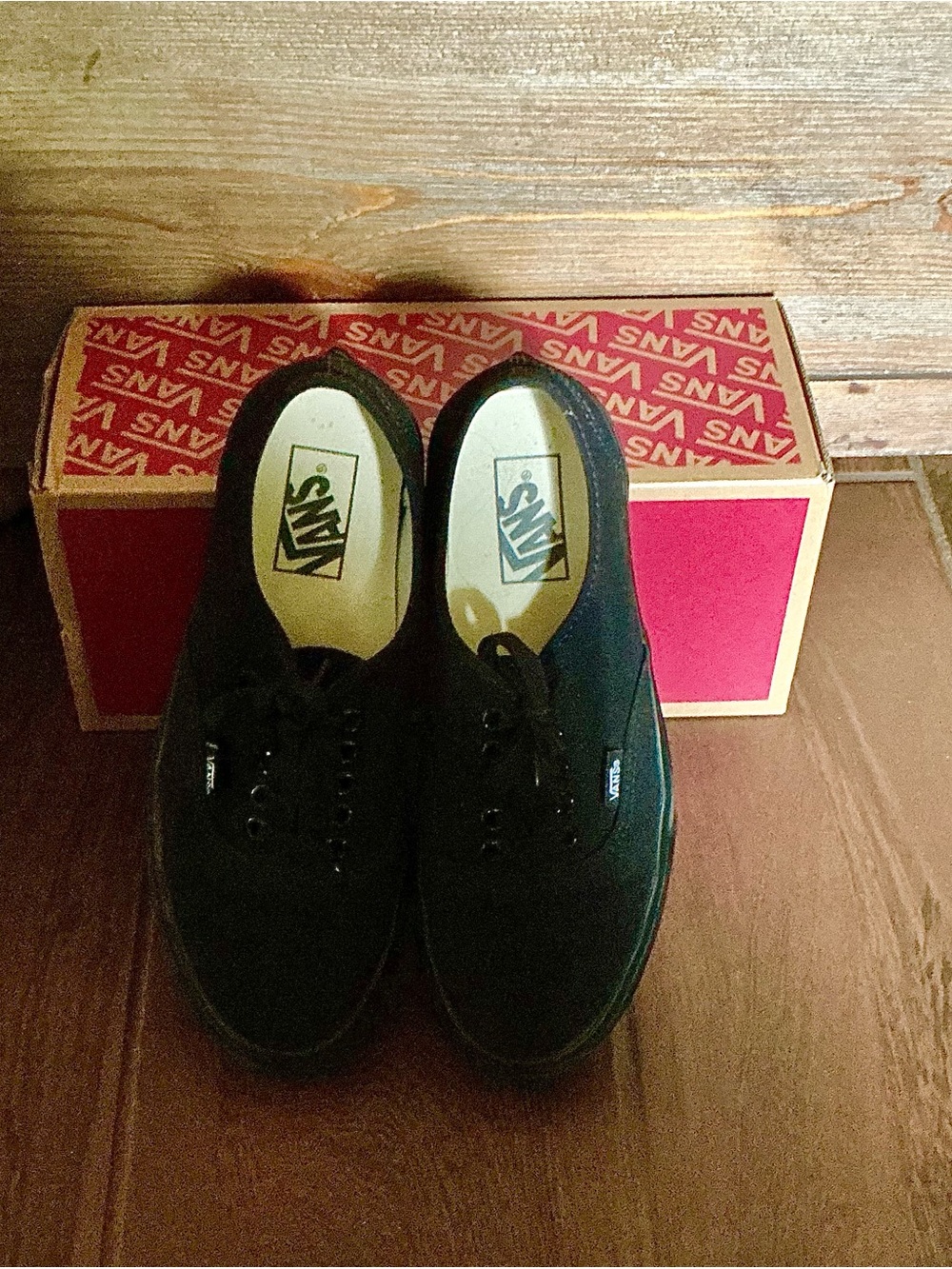 Vans Women’s Black Canvas Low-Top Sneakers - Picture 2 of 3